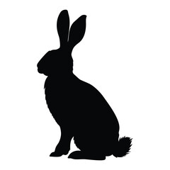 Rabbit vector silhouette