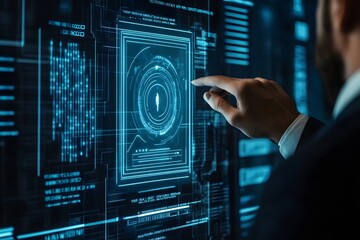 Biometric Data Interface on Screen