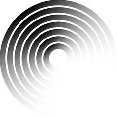 Obraz premium Circle lines gradient. Creative design