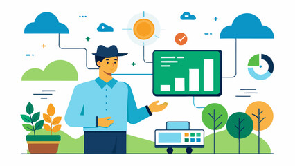 By integrating historical data and realtime analytics AIpowered farm decision support offers a predictive approach to farming allowing farmers to plan ahead and minimize risk.. Vector illustration