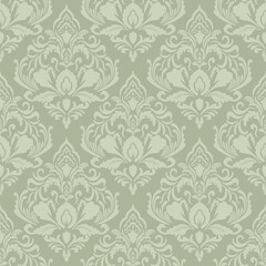 Vector Elegant Damask Seamless Pattern for Wallpaper, Fabric, Branding, Packaging, Invitations, Wedding, Home Decor Design