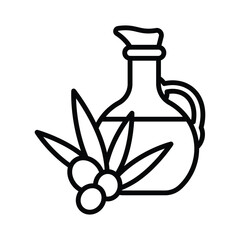 olive oil bottle icon vector design template simple and clean