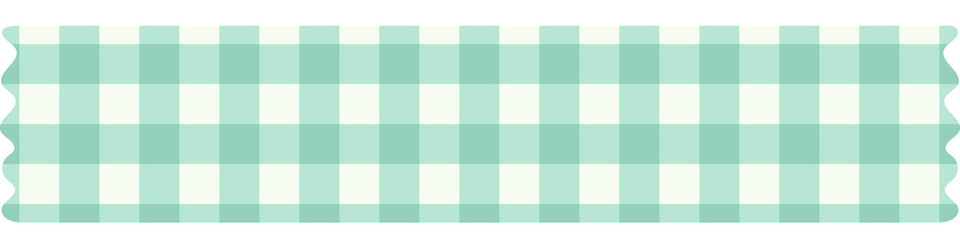 Pastel Gingham Check Masking Tape – Mint
