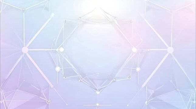 Minimal Geometric Tech Design with Gradient Background