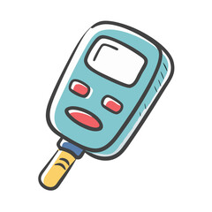 glucometer icon, glucometer vector illustration-simple illustration of glucometer, perfect for glucometer logos and icons
