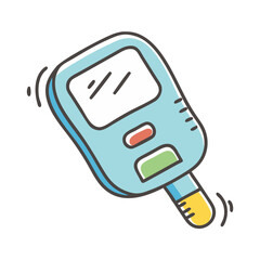 glucometer icon, glucometer vector illustration-simple illustration of glucometer, perfect for glucometer logos and icons