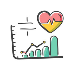 health metrics icon, health metrics vector illustration-simple illustration of health metrics, perfect for health metrics logos and icons