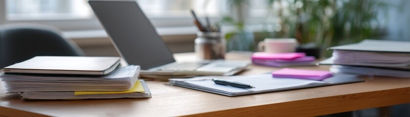 Efficient work habits develop in a structured workspace