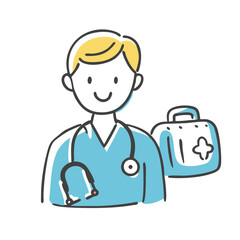 medical intern icon, medical intern vector illustration-simple illustration of medical intern, perfect for medical intern logos and icons