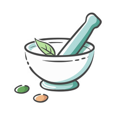 medicine mortar and pestle icon, medicine mortar and pestle vector illustration-simple illustration of medicine mortar and pestle, perfect for medicine mortar and pestle logos and icons