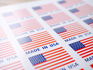 Made in USA Seamless print on paper Sticker.