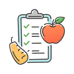 nutrition plan icon, nutrition plan vector illustration-simple illustration of nutrition plan, perfect for nutrition plan logos and icons