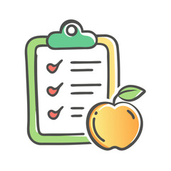 nutrition plan icon, nutrition plan vector illustration-simple illustration of nutrition plan, perfect for nutrition plan logos and icons