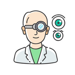 ophthalmologist icon, ophthalmologist vector illustration-simple illustration of ophthalmologist, perfect for ophthalmologist logos and icons
