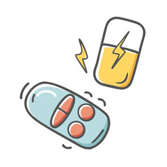 pain reliever icon, pain reliever vector illustration-simple illustration of pain reliever, perfect for pain reliever logos and icons