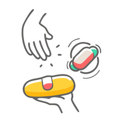 pain reliever icon, pain reliever vector illustration-simple illustration of pain reliever, perfect for pain reliever logos and icons