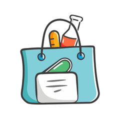pharmacy bag icon, pharmacy bag vector illustration-simple illustration of pharmacy bag, perfect for pharmacy bag logos and icons