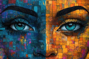 Mosaic Eye Gaze