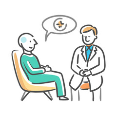 psychiatrist icon, psychiatrist vector illustration-simple illustration of psychiatrist, perfect for psychiatrist logos and icons