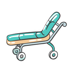 stretcher icon, stretcher vector illustration-simple illustration of stretcher, perfect for stretcher logos and icons