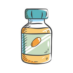 vitamin bottle icon, vitamin bottle vector illustration-simple illustration of vitamin bottle, perfect for vitamin bottle logos and icons