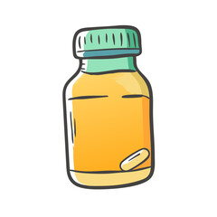 vitamin bottle icon, vitamin bottle vector illustration-simple illustration of vitamin bottle, perfect for vitamin bottle logos and icons