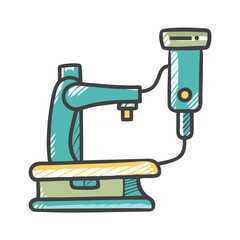 x ray machine icon, x ray machine vector illustration-simple illustration of x ray machine, perfect for x ray machine logos and icons