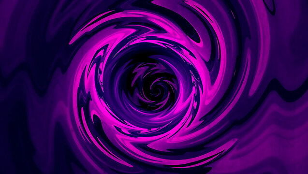 Colorful Cosmic Swirl: Dynamic Purple Vortex in Dreamy Digital Art Background