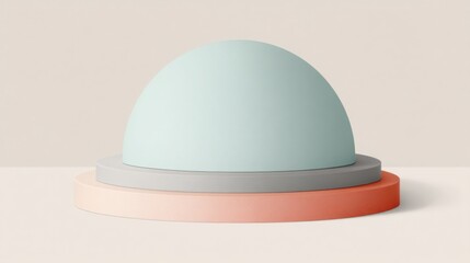 Fototapeta premium A beautiful blue egg perched on a stand symbolizing fragility and the concept of value in everyday objects