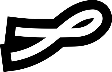 Fun line doodle. Creative minimalist style