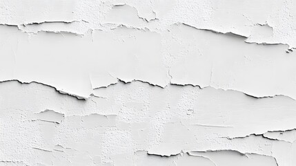 Obraz premium White Textured Wall Abstract Background Peeling Paint Crackle Surface