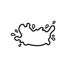 Obraz premium Liquid Splashes: Abstract illustration of a liquid splash, perfect for adding a dynamic element to your design projects.