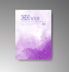 Fototapeta premium Cards with watercolor background. Design for your cover, date, postcard, banner, logo.