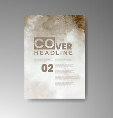 Cards with watercolor background. Design for your cover, date, postcard, banner, logo.