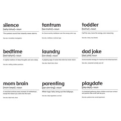 Parenting and Family Life Definition Bundle