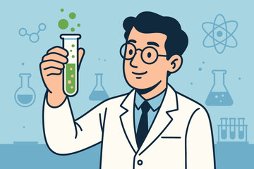 A laboratory setting with an emphasis on experimental procedures in a flat environment