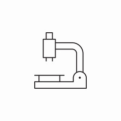 microscope view research icon sign vector