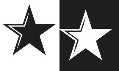 Star Icon.Favorites Solid Icon Design..Sparkle vector icons set. Shine symbol illustration. star sign collection..