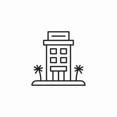 vacation stay icon sign vector