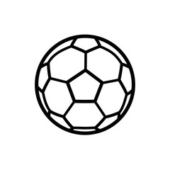 Fototapeta premium Soccer Ball Illustration in Black and White Style 