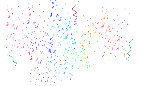 Festive Confetti Accent: Red & Purple Sparkles