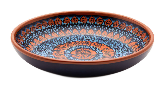 Arati Plate for Pooja and Offerings - Isolated on White Background