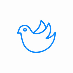 bird fly icon sign vector
