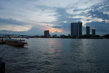 Asiatique The Riverfront open night market at the Chao Phraya river in Bangkok, Thailand