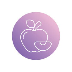 Apple icon vector stock illustration