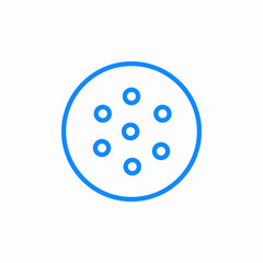 cookie meal icon sign vector