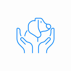 dog pet care icon sign vector