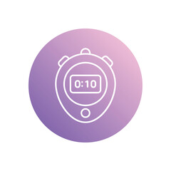 Stopwatch icon vector stock illustration