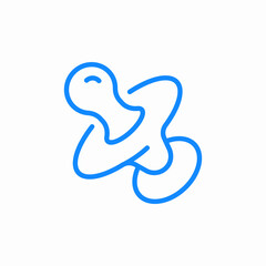 infant pacifier icon sign vector