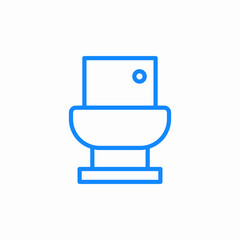 restroom toilet icon sign vector